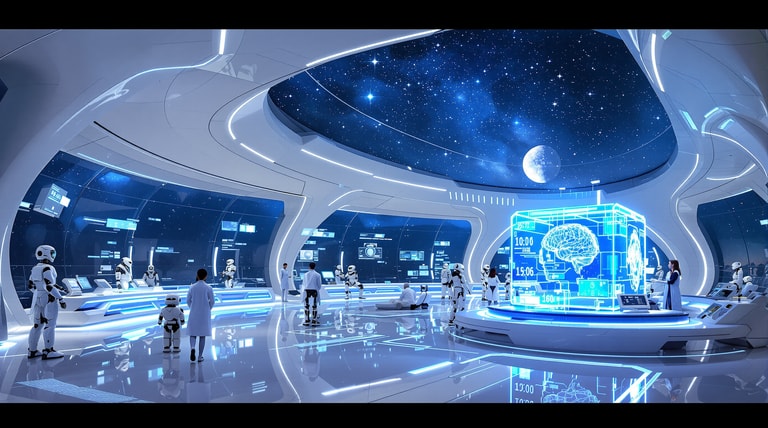 Stellar Neural Laboratory at Night