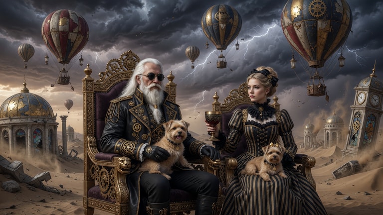 Steampunk Sovereigns of the Tempest