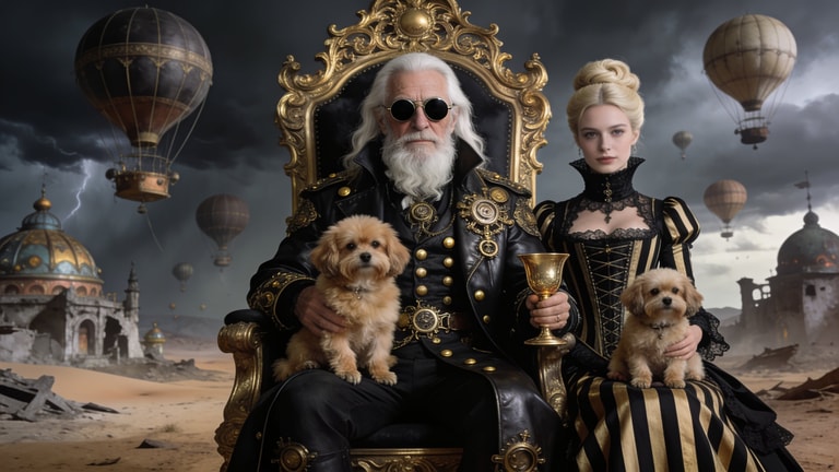 Steampunk Sovereigns of the Wastes