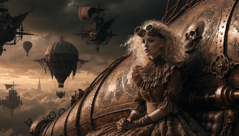 Steampunk Heiress of Stormlit Skies