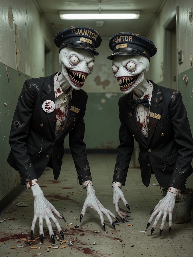 Grotesque Janitors Lurk in Decay