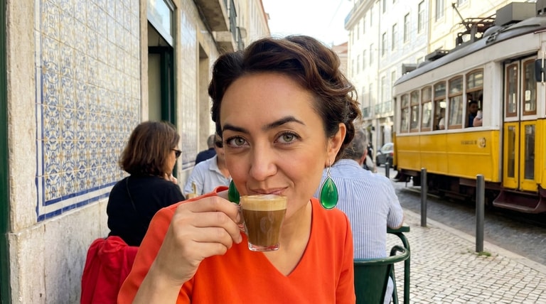 Espresso by the Yellow Tram