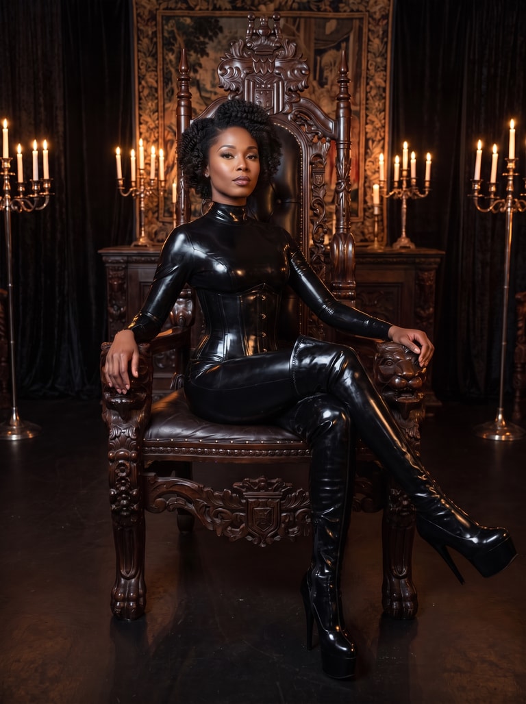 Sovereign in Glossy Black Latex