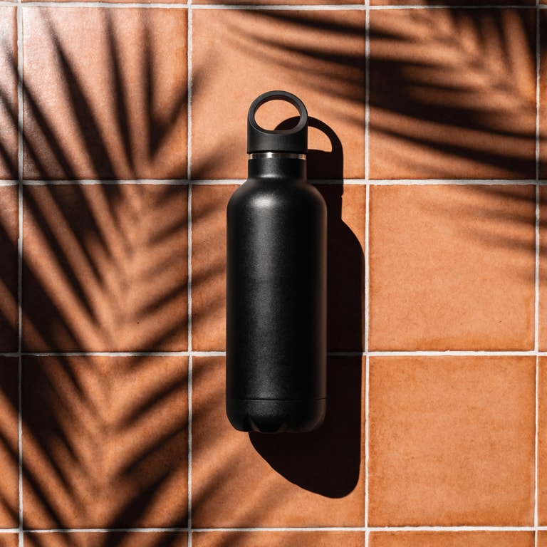 Palm Shadows on Matte Black