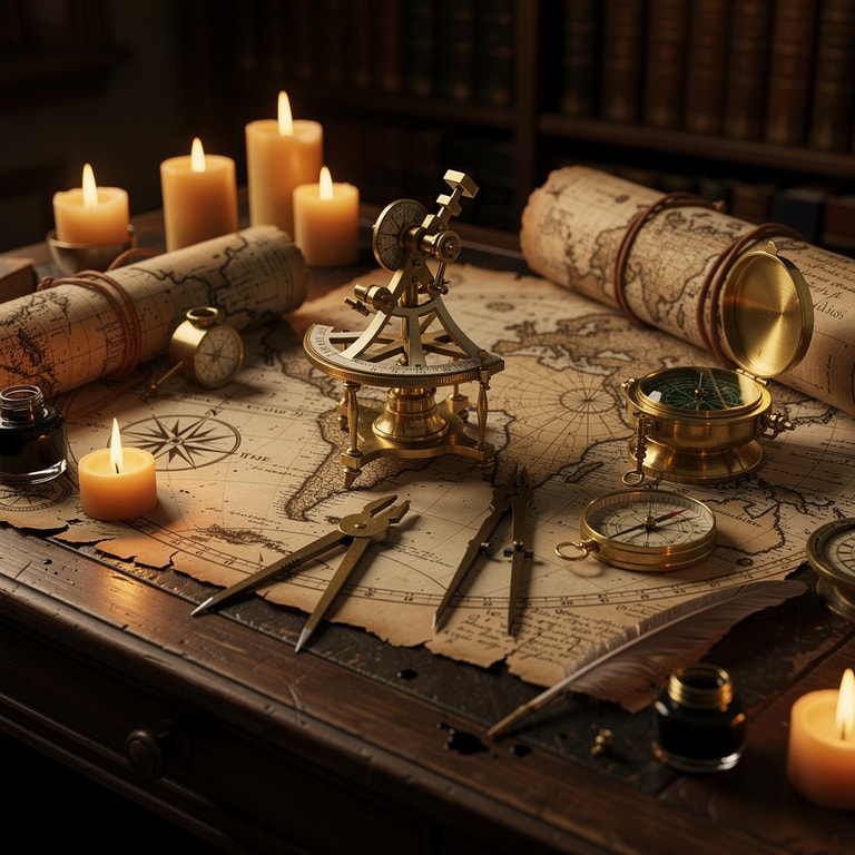 Candlelit Cartographer's Brass Nocturne