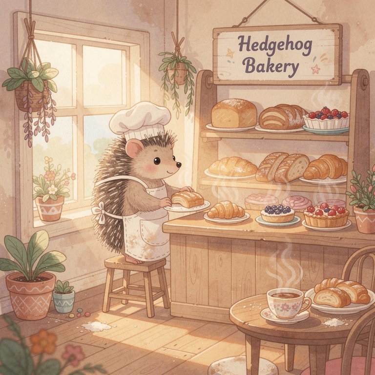 Hedgehog Baker's Warm Morning