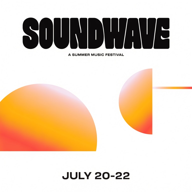 Soundwave Sunset Minimalist Poster