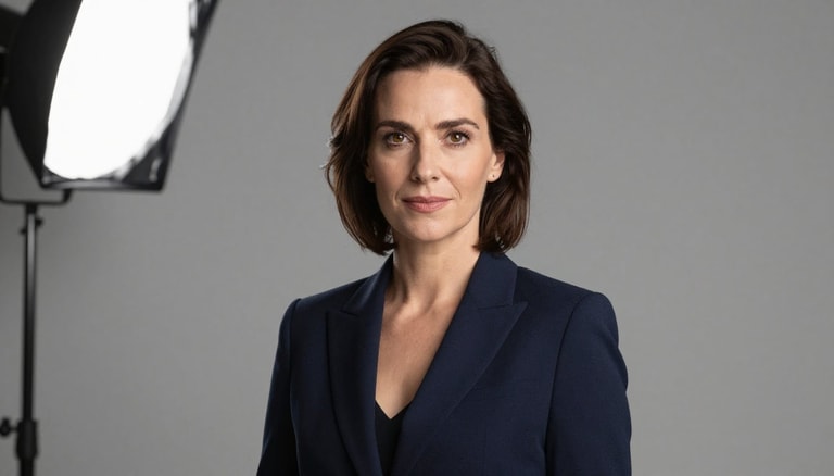 Navy Blazer Executive Portrait