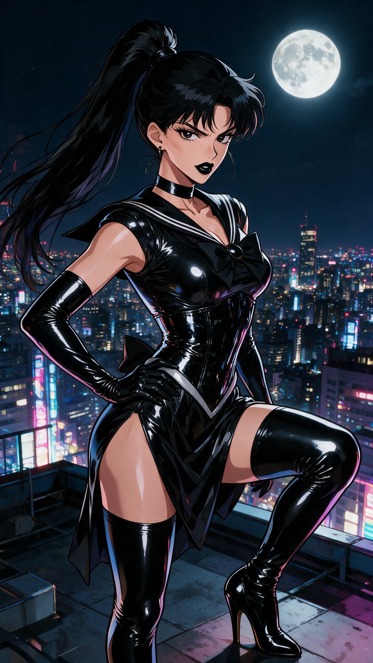 Moonlit Latex Sailor Mars