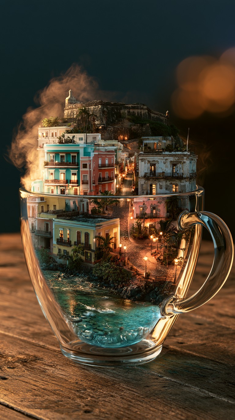 Harbor Town In Porcelain
