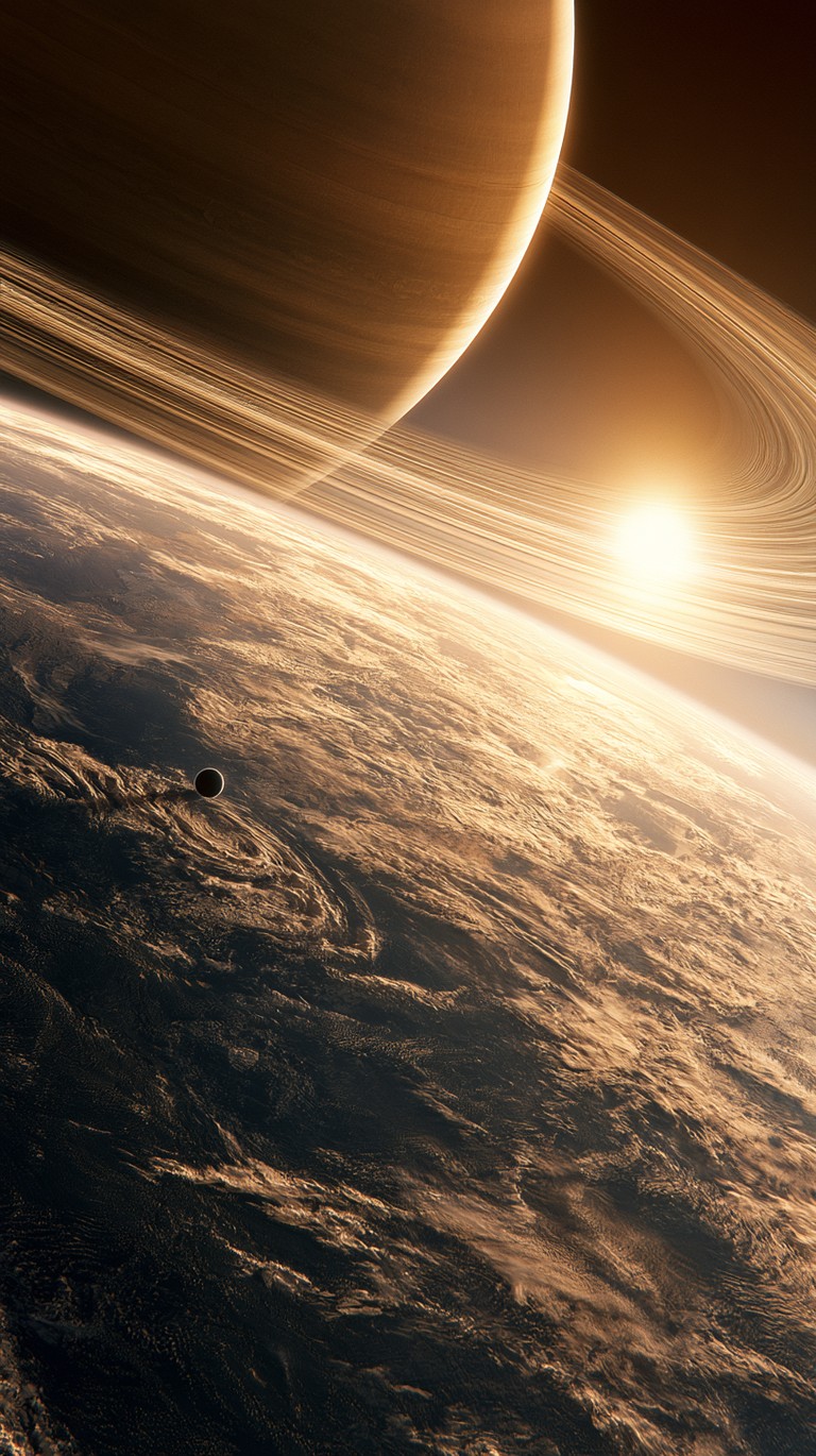 Golden Rings Over Clouds