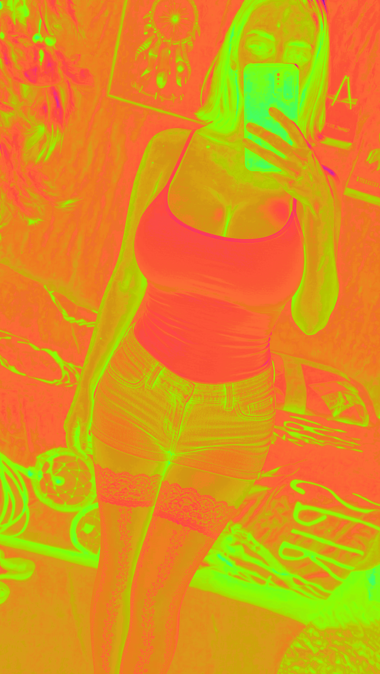 Neon Heatwave Selfie