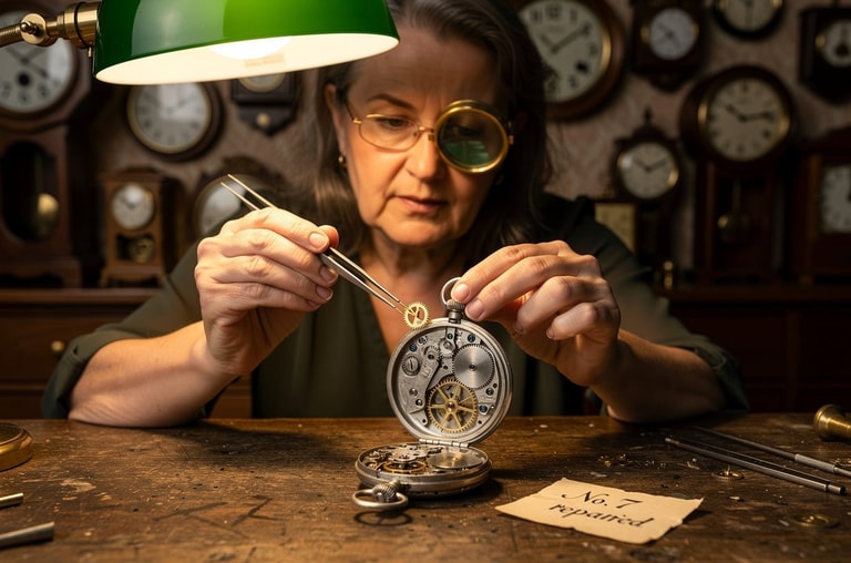 The Clockmaker's Precise Gaze