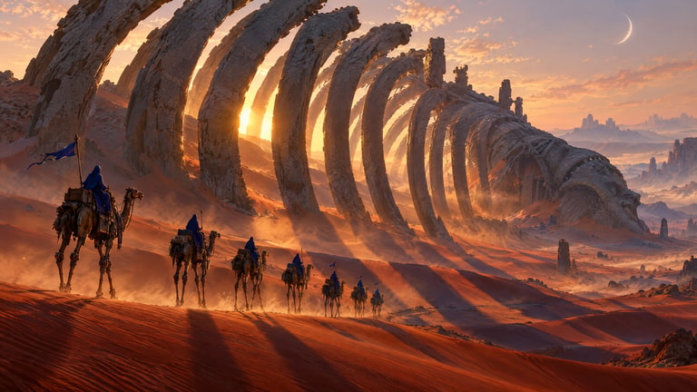 Titan Ribs At Dawn