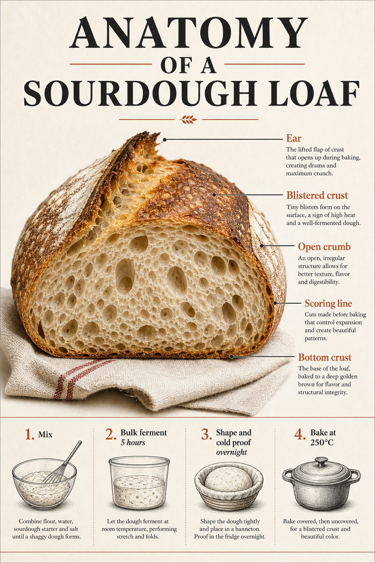 Anatomy of a Sourdough Loaf