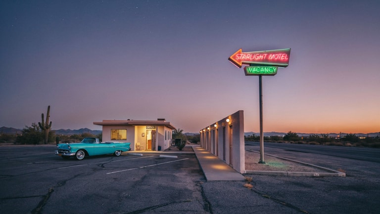 Starlight Motel at Dusk