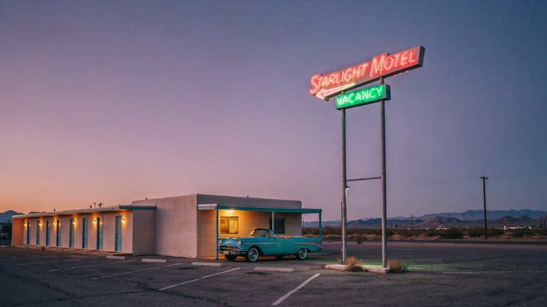 Starlight Motel at Dusk