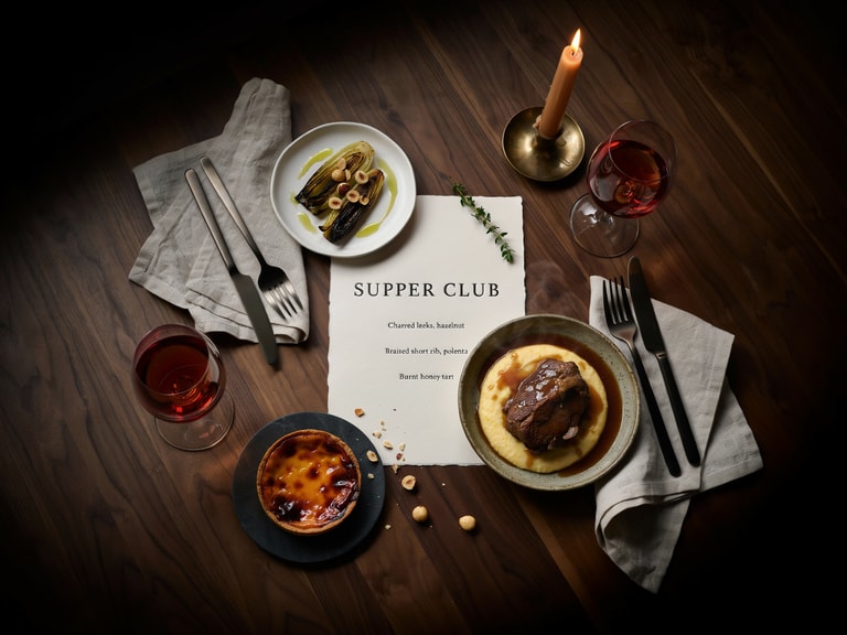 Candlelit Supper Club Table