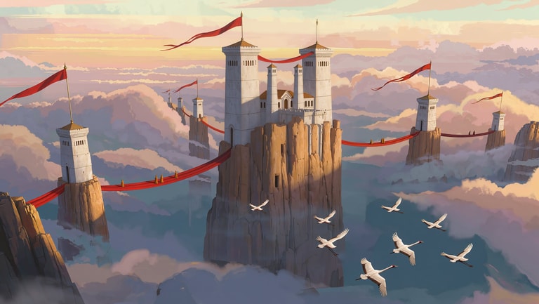 Skybound Monastery at Dawn