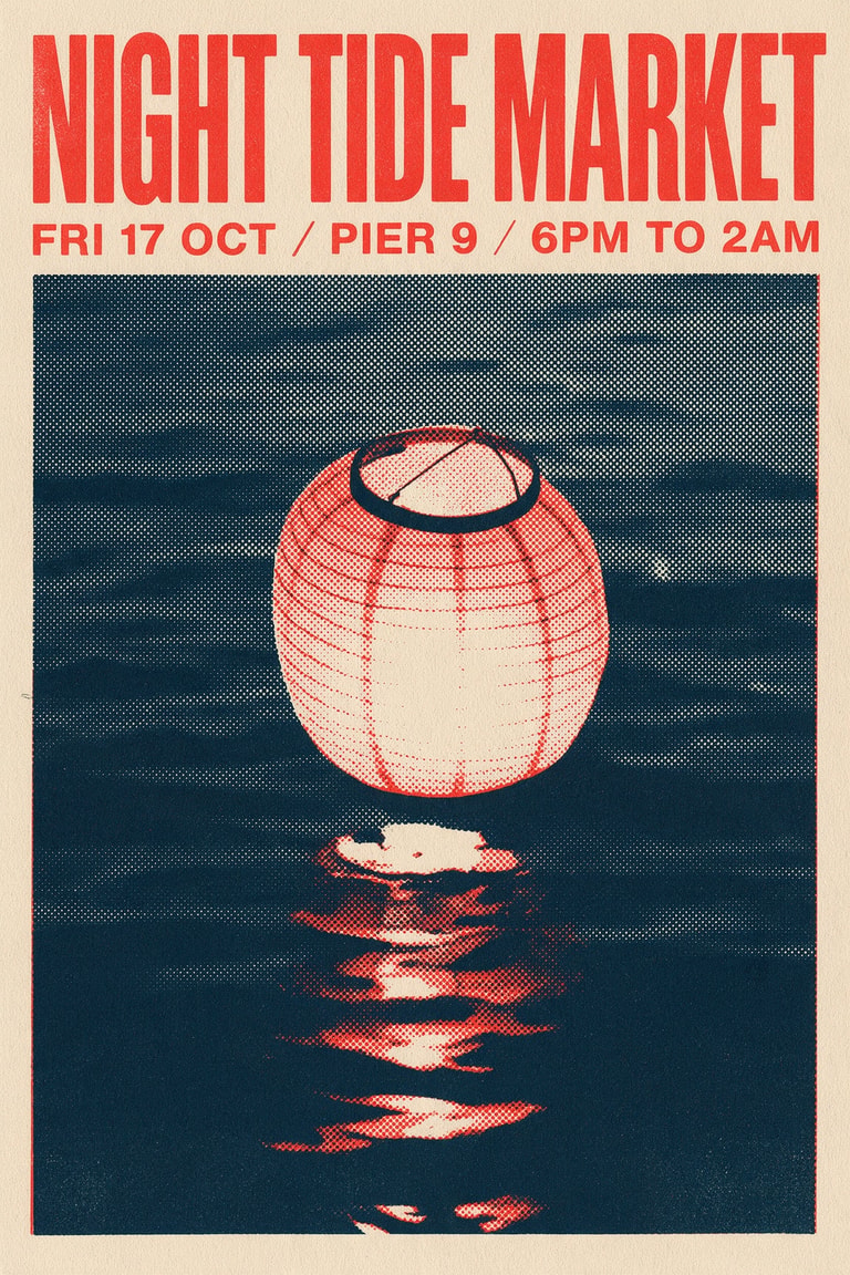 Night Tide Market Poster