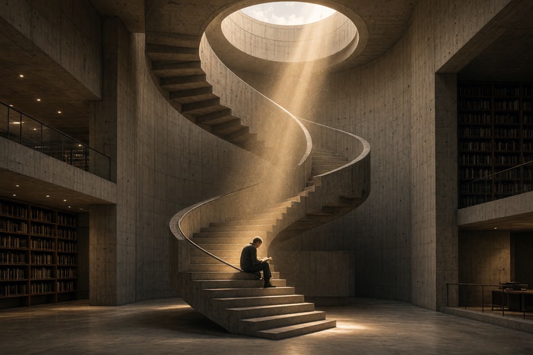 Solitude Beneath the Oculus