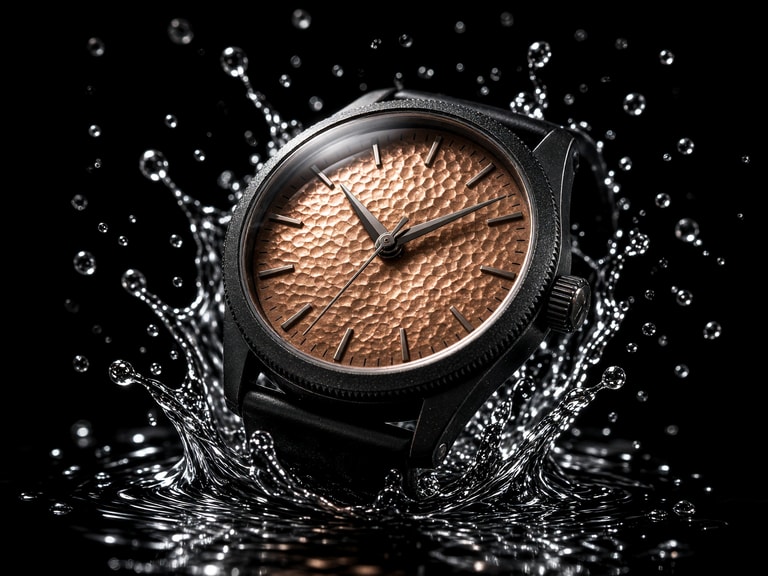Hammered Copper Splash Watch