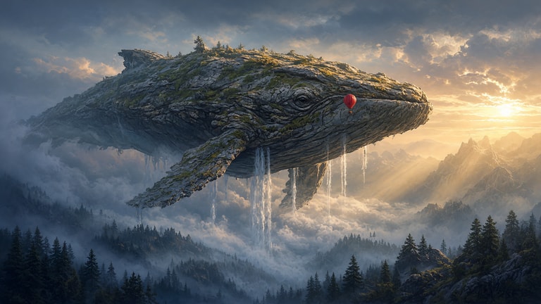 Stone Leviathan at Sunrise