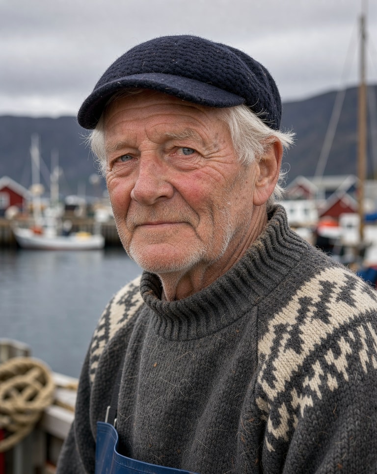 Weathered Gaze of Lofoten