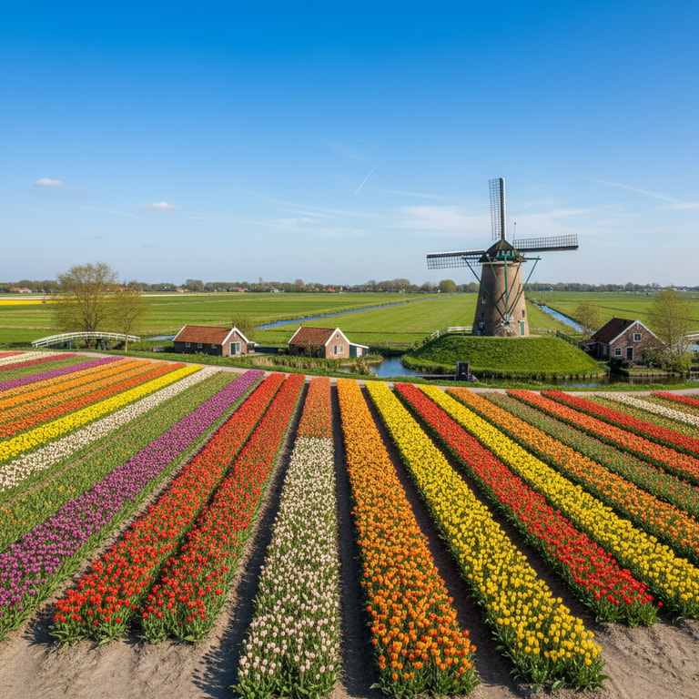 Tulip Rows to Windmill Horizon