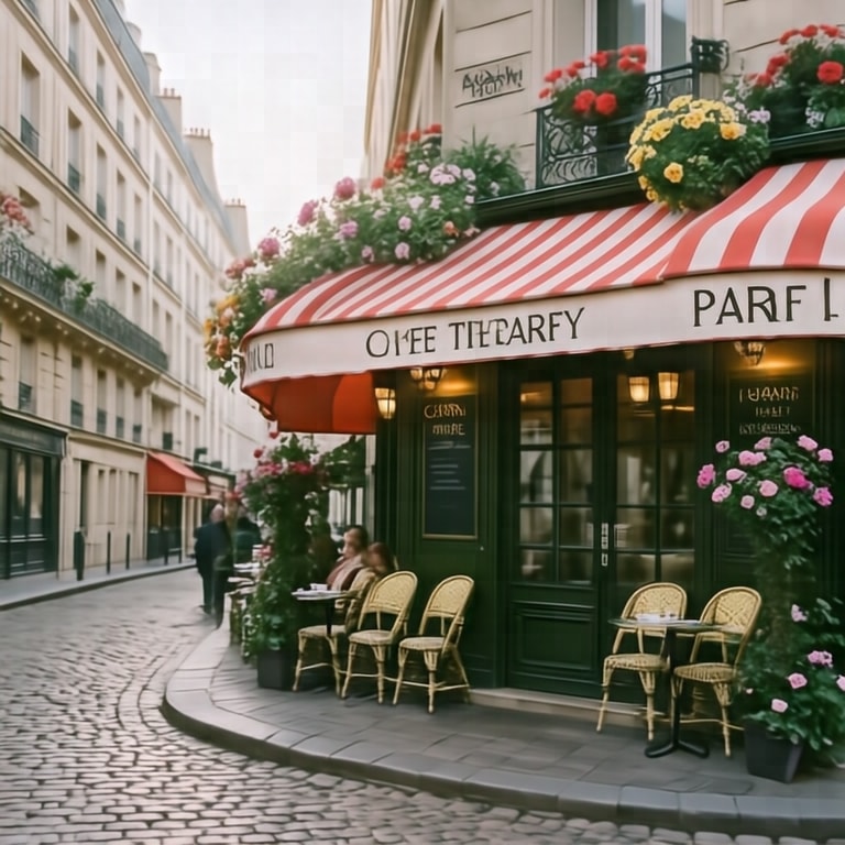 Morning Glow at the Corner Cafe