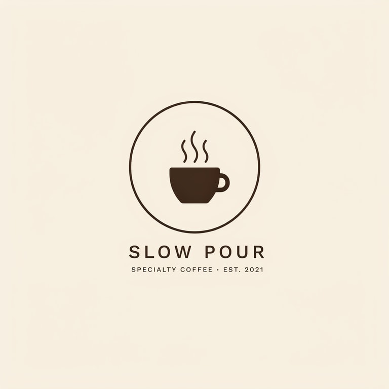 Slow Pour Coffee Emblem