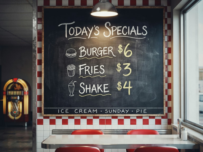 Today's Specials Chalkboard