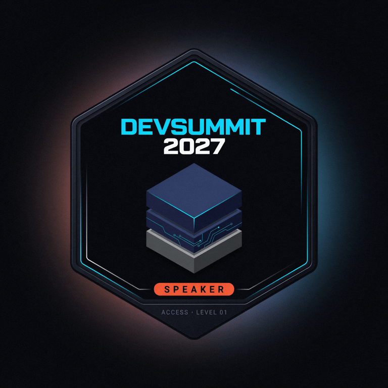 DevSummit Hexagonal Speaker Badge