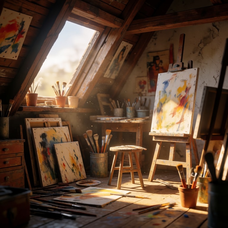 Golden Light in the Atelier