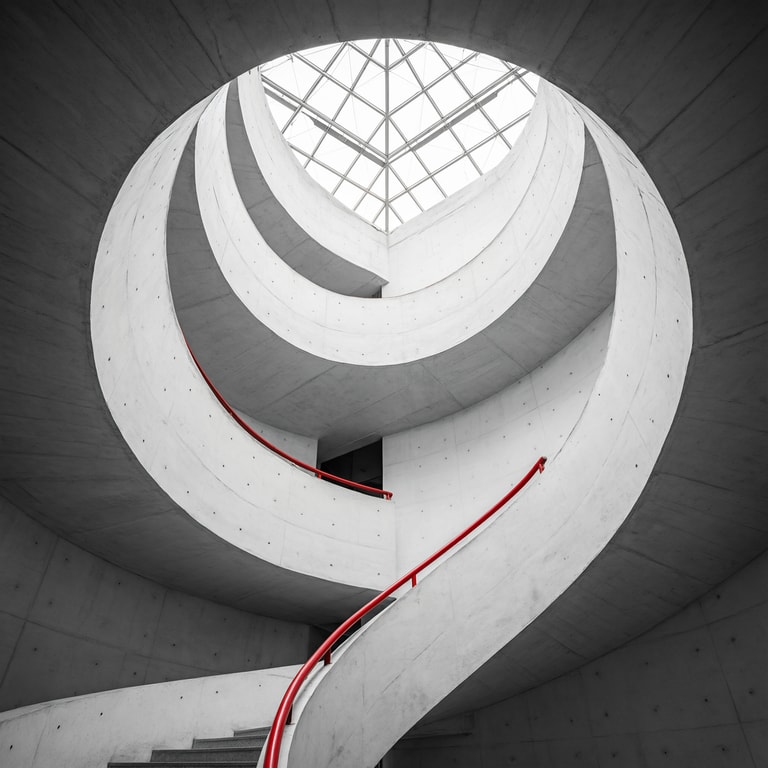 Concrete Helix and Crimson Rail