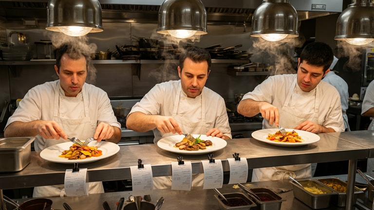 Chefs at the Kitchen Pass