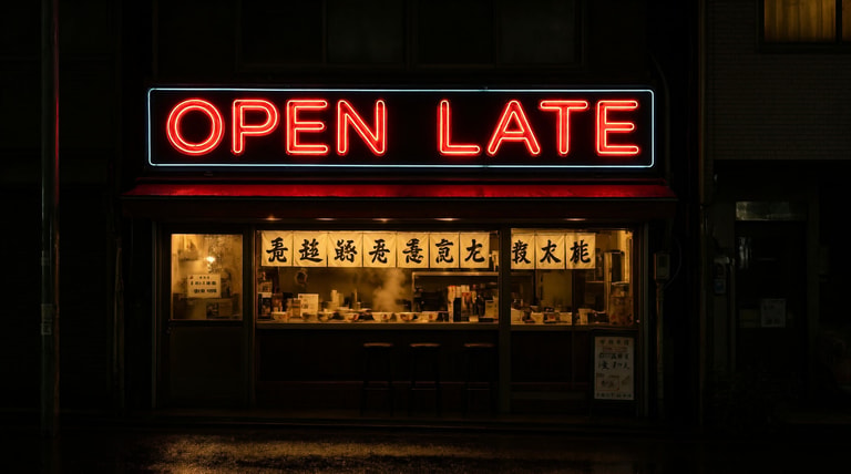 Neon Ramen After Midnight