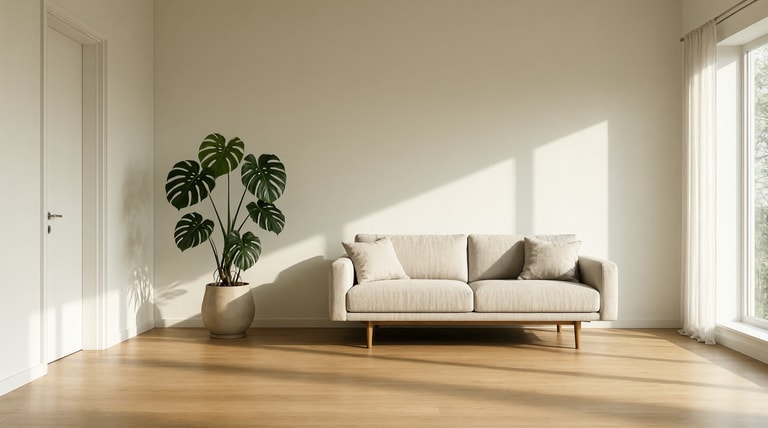 Sunlit Monstera Stillness