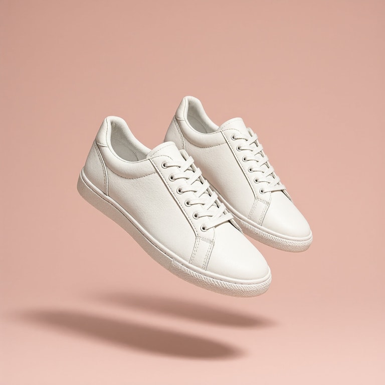 Levitating Ivory Leather Sneakers