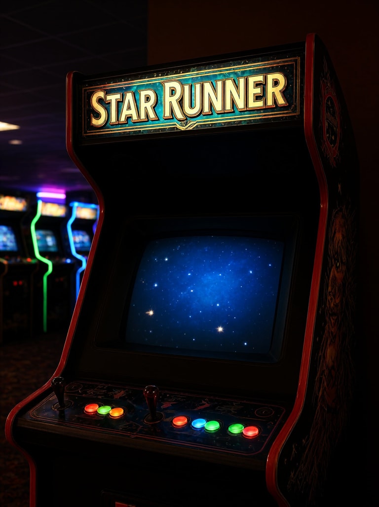 Neon Star Runner Cabinet