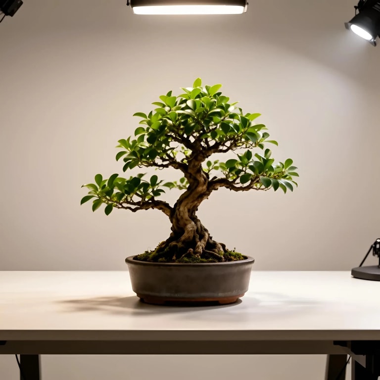 Bonsai in Focused Studio Light