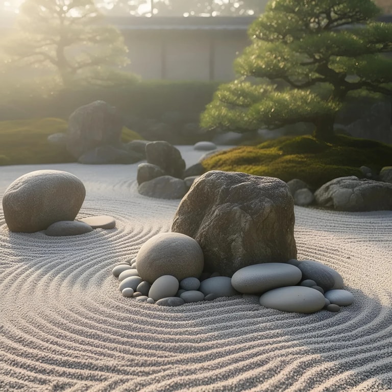 Raked Sands of Morning Zen