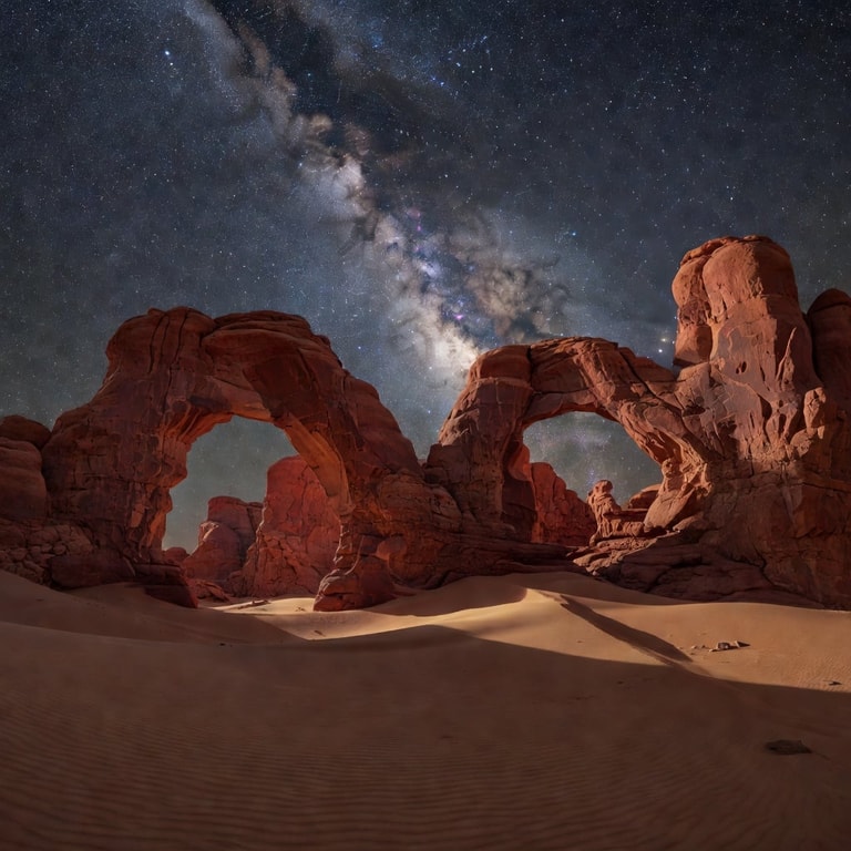 Arches Beneath the Milky Way