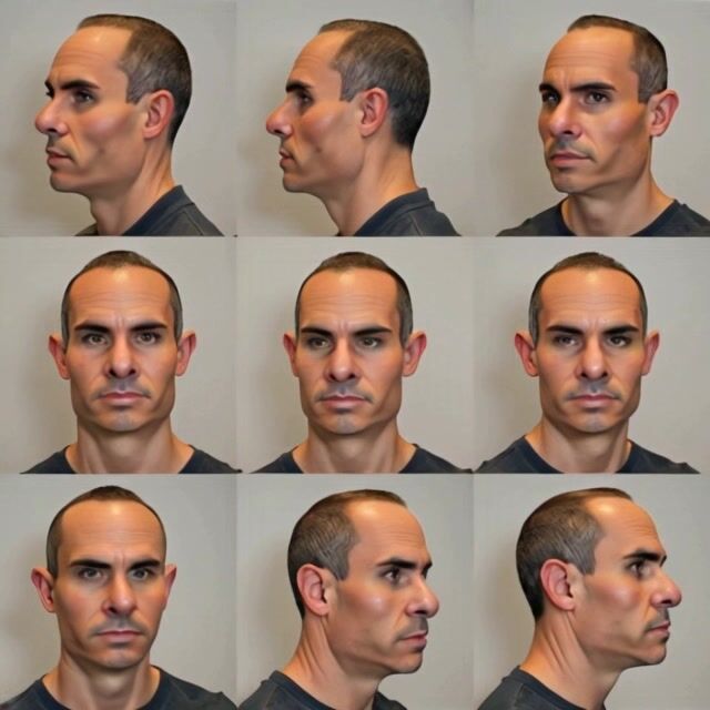 9 Heads, 9 Directions: An AI Visual Exploration