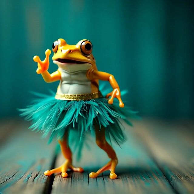 Frogs Feathered Fiesta