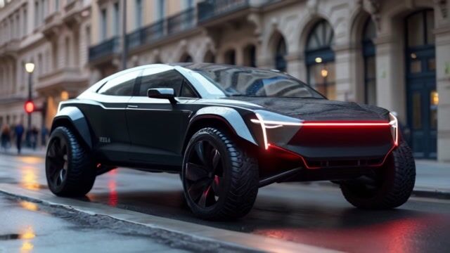 *Urban Dynamics: Car Moving Forward with Pedestrian Backdrop*