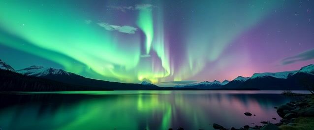 *Northern Lights Spectacle with Shooting Star*