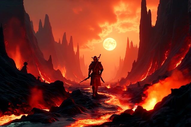 Samurai's Odyssey: Through the Gates of Hell in 8K