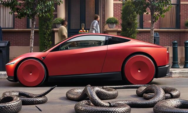 **Snakes Encounter Car: A Fascinating Visual Dance**---