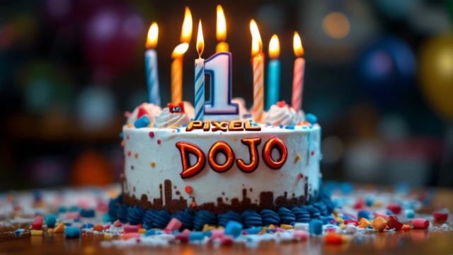 Birthday Cake with Flickering Candles | Celebration Magic